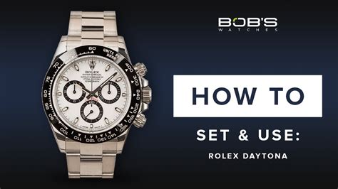 rolex daytona watch manual|Rolex daytona setting instructions.